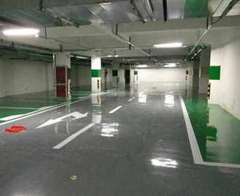 金泰石化地下停車(chē)場(chǎng)劃線項(xiàng)目已經(jīng)施工完畢